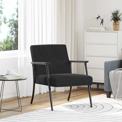 fåtölj Svart 59 x 75 x 78 cm Sammet