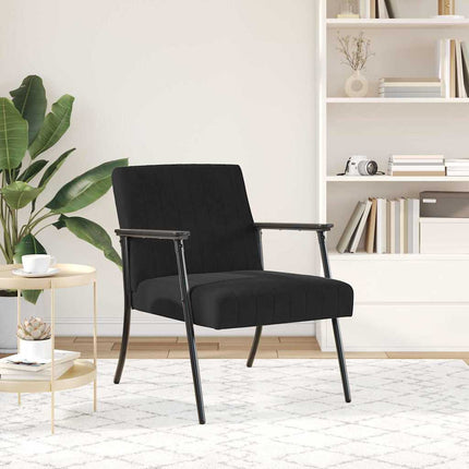 fåtölj Svart 59 x 75 x 78 cm Sammet