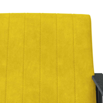 fåtölj Gul 59 x 75 x 78 cm Sammet