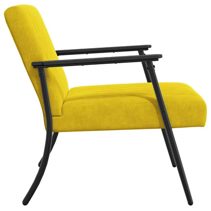 fåtölj Gul 59 x 75 x 78 cm Sammet