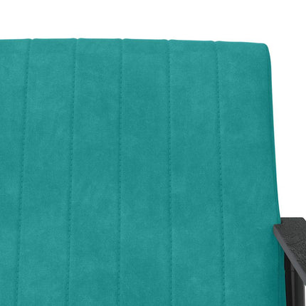fåtölj Turkos 59 x 75 x 78 cm Sammet