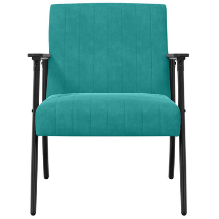 fåtölj Turkos 59 x 75 x 78 cm Sammet