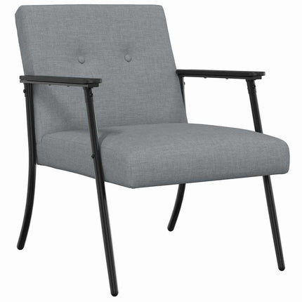 fåtölj Ljusgrå tyg