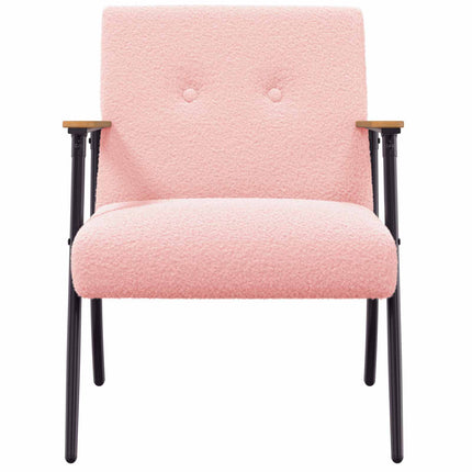 fåtölj Rosa Krälsig Ull-liknande Tyg