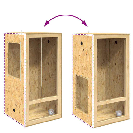 Terrarium Brun 50 x 50 x 100 cm OSB