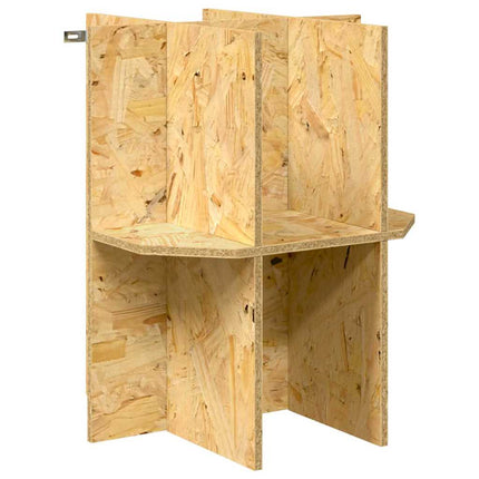 Terrariebas med hylla Brun 40 x 40 x 50 cm OSB