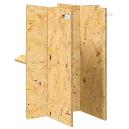 Terrariebas med hylla Brun 40 x 40 x 50 cm OSB