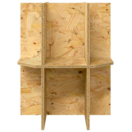 Terrariebas med hylla Brun 40 x 40 x 50 cm OSB