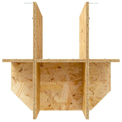 Terrariebas med hylla Brun 40 x 40 x 50 cm OSB