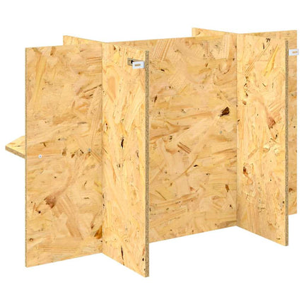 Terrariebas med hylla Brun 80 x 40 x 50 cm OSB