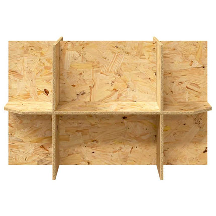 Terrariebas med hylla Brun 80 x 40 x 50 cm OSB