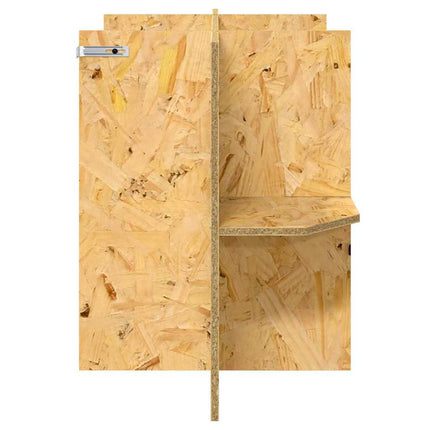 Terrariebas med hylla Brun 80 x 40 x 50 cm OSB