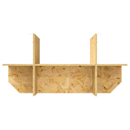 Terrariebas med hylla Brun 80 x 40 x 50 cm OSB