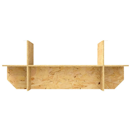Terrariebas med hylla Brun 100 x 40 x 50 cm OSB