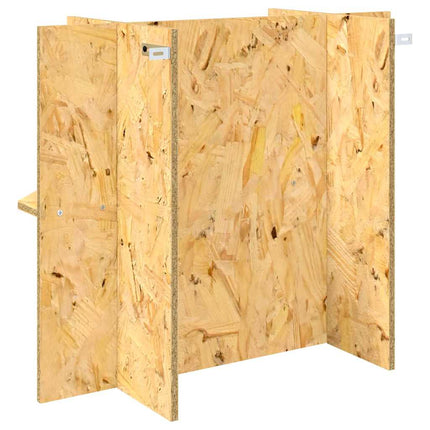 Terrariebas med hylla Brun 60 x 30 x 50 cm OSB