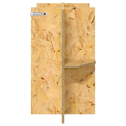 Terrariebas med hylla Brun 60 x 30 x 50 cm OSB