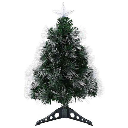 Konstgjord julgran med 50 LED-lampor med stativ Grön 64 cm PVC