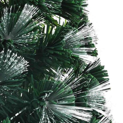 Konstgjord julgran med 120 LED-lampor Grön 120 cm PVC