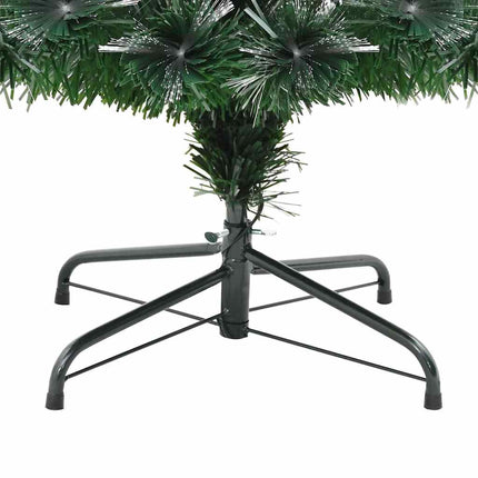 Konstgjord julgran med 120 LED-lampor Grön 120 cm PVC