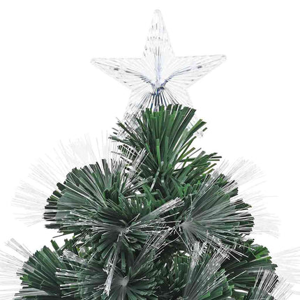 Konstgjord julgran med 160 LED-lampor Grön 150 cm PVC