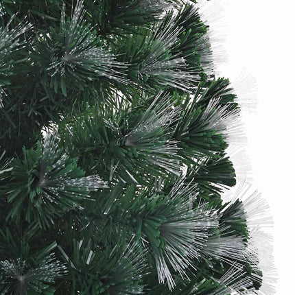 Konstgjord julgran med 250 LED-lampor Grön 210 cm PVC