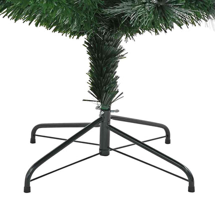 Konstgjord julgran med 300 LED-lampor Grön 240 cm PVC
