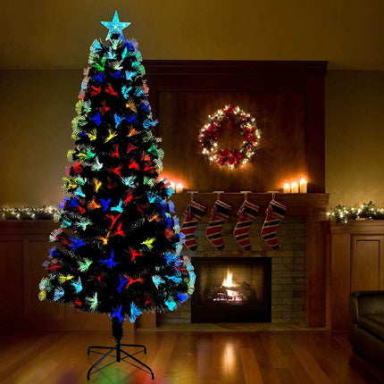 Konstgjord julgran med 300 LED-lampor Grön 240 cm PVC