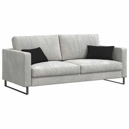 Sofakuddar 2 st tyg Svart 50 x 30 cm