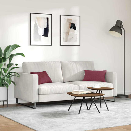 Sofakuddar 2 pcs Vinröd 50 x 30 cm tyg