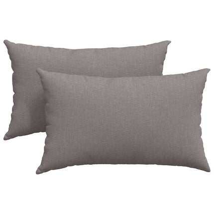 Sofakuddar 2 pcs Taupe 50 x 30 cm tyg
