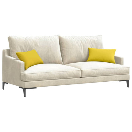 Sofakuddar 2 pcs Ljusgul 50 x 30 cm tyg