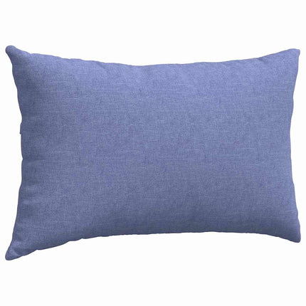 Sofakuddar 2 pcs Jeansblå 50 x 30 cm tyg