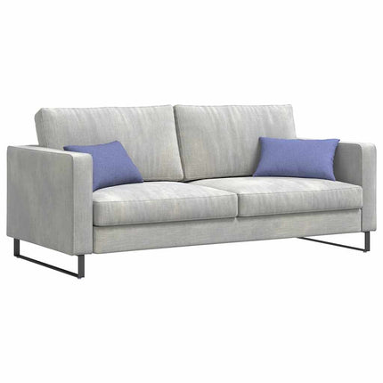 Sofakuddar 2 st tyg Jeansblå 50 x 30 cm