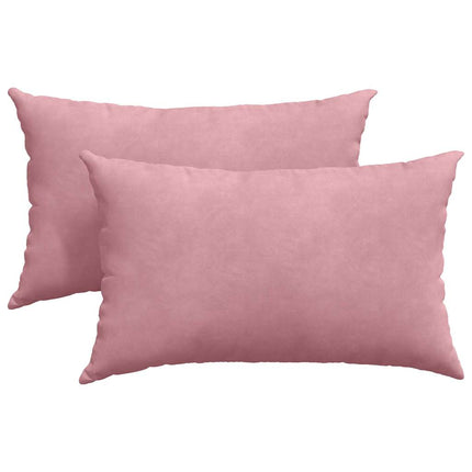 Sofakuddar 2 pcs Rosa 50 x 30 cm Kordread tyg
