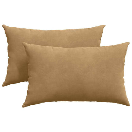 Sofakuddar 2 pcs Brun 50 x 30 cm Kordread tyg