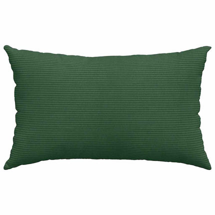 Sofakuddar 2 pcs Mörkgrön 50 x 30 cm Kordread tyg