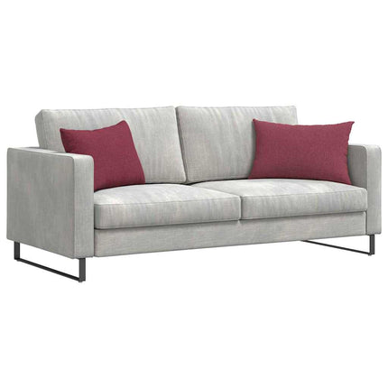Sofakuddar 2 pcs Vinröd 60 x 40 cm tyg