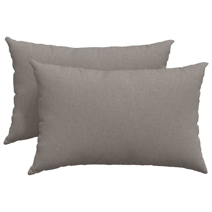 Sofakuddar 2 st tyg Taupe 60 x 40 cm