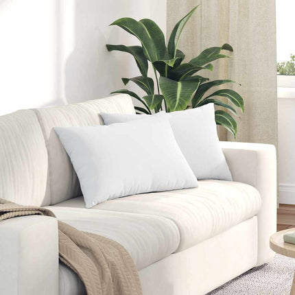 Sofakuddar 2 pcs Vit 60 x 40 cm tyg
