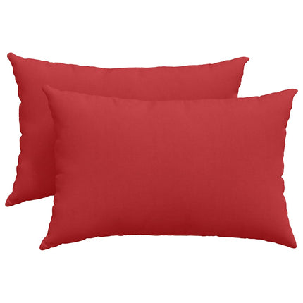Sofakuddar 2 pcs Röd 60 x 40 cm tyg