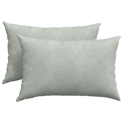 Sofakuddar 2 pcs Ljusgrå 60 x 40 cm Kordread tyg