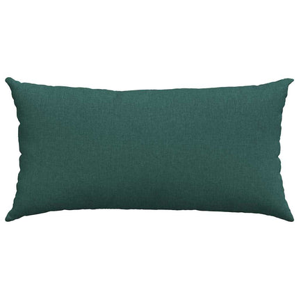Sofakuddar 2 pcs Mörkgrön 80 x 40 cm tyg