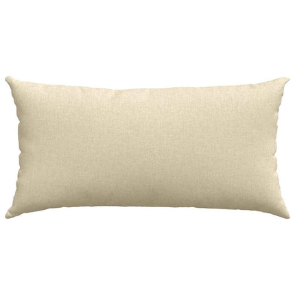 Sofakuddar 2 pcs Kräm 80 x 40 cm tyg