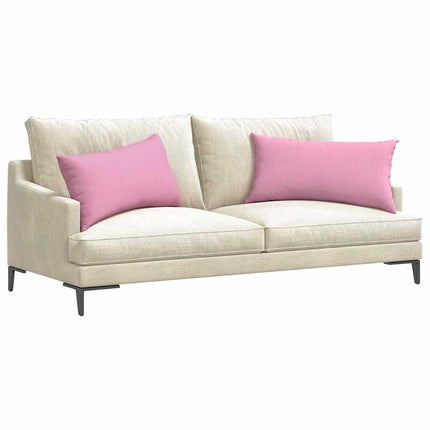 Sofakuddar 2 pcs Rosa 80 x 40 cm tyg