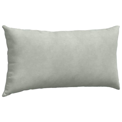 Sofakuddar 2 pcs Ljusgrå 80 x 40 cm Kordread tyg