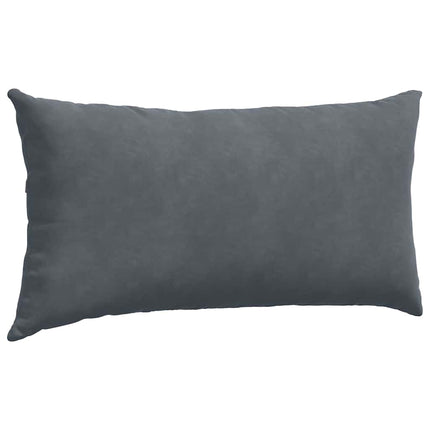 Sofakuddar 2 pcs Mörkgrå 80 x 40 cm Kordread tyg