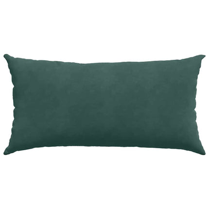 Sofakuddar 2 pcs Mörkgrön 80 x 40 cm Kordread tyg