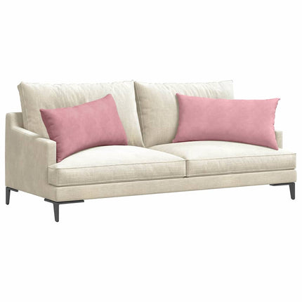 Sofakuddar 2 pcs Rosa 80 x 40 cm Kordread tyg