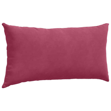 Sofakuddar 2 pcs Vinröd 80 x 40 cm Kordread tyg