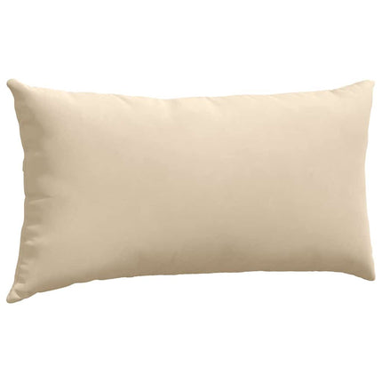 Sofakuddar 2 pcs Kräm 80 x 40 cm tyg